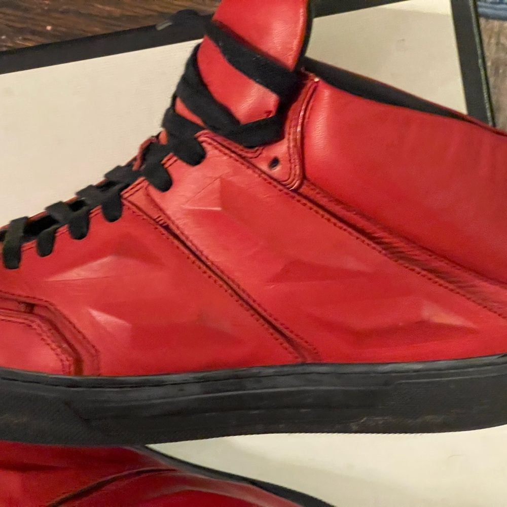 ALEJANDRO INGELMO
Leather Colorblock Pattern Sneakers - Picture 8 of 11